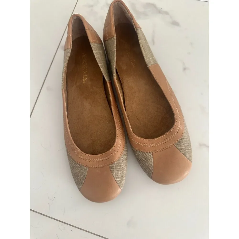 AEROSOLES Tan and Beige Women’s Flats